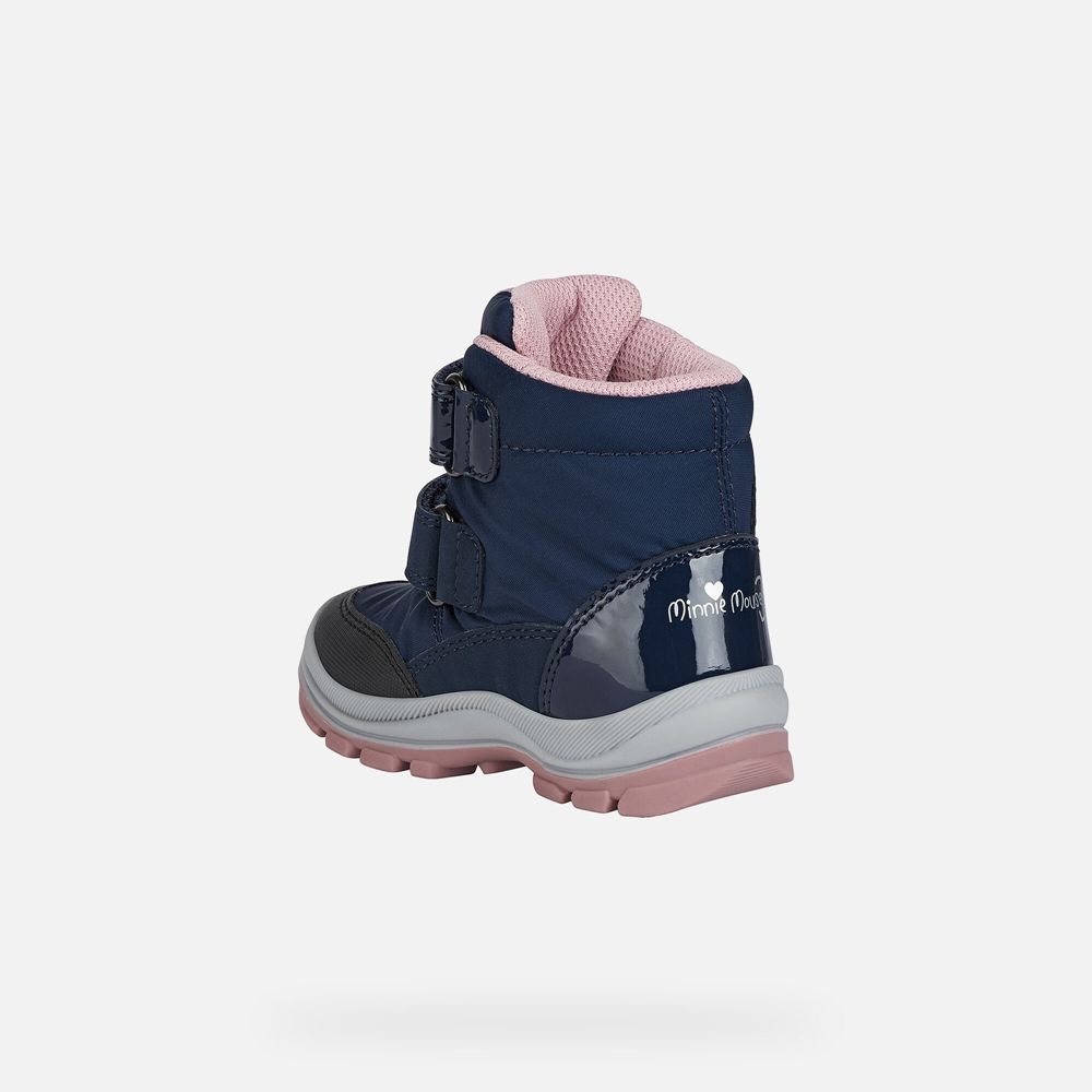 Geox Boots Navy Flanfil Abx Girl - Geox Baby Shoes - MTAZJI647